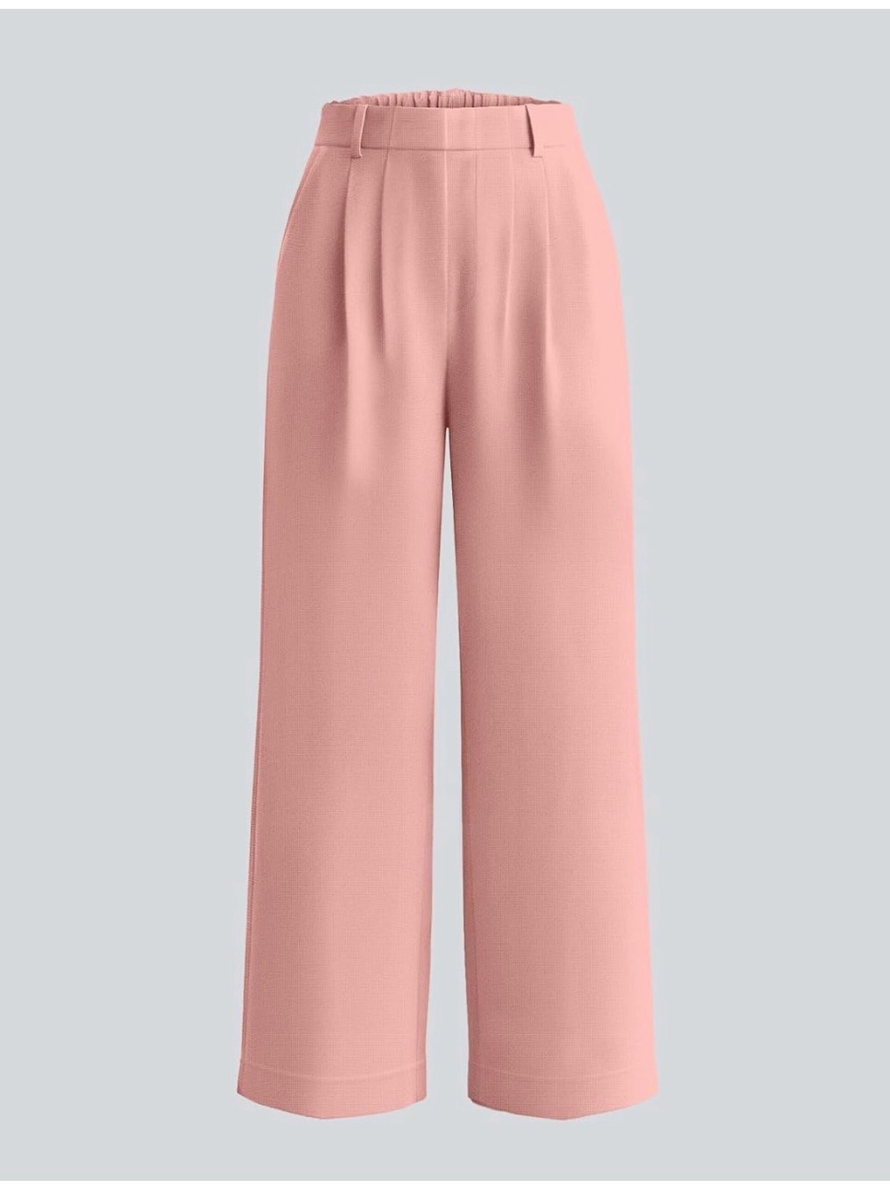 Wide-Leg Pink Pants - Picture 2 of 5